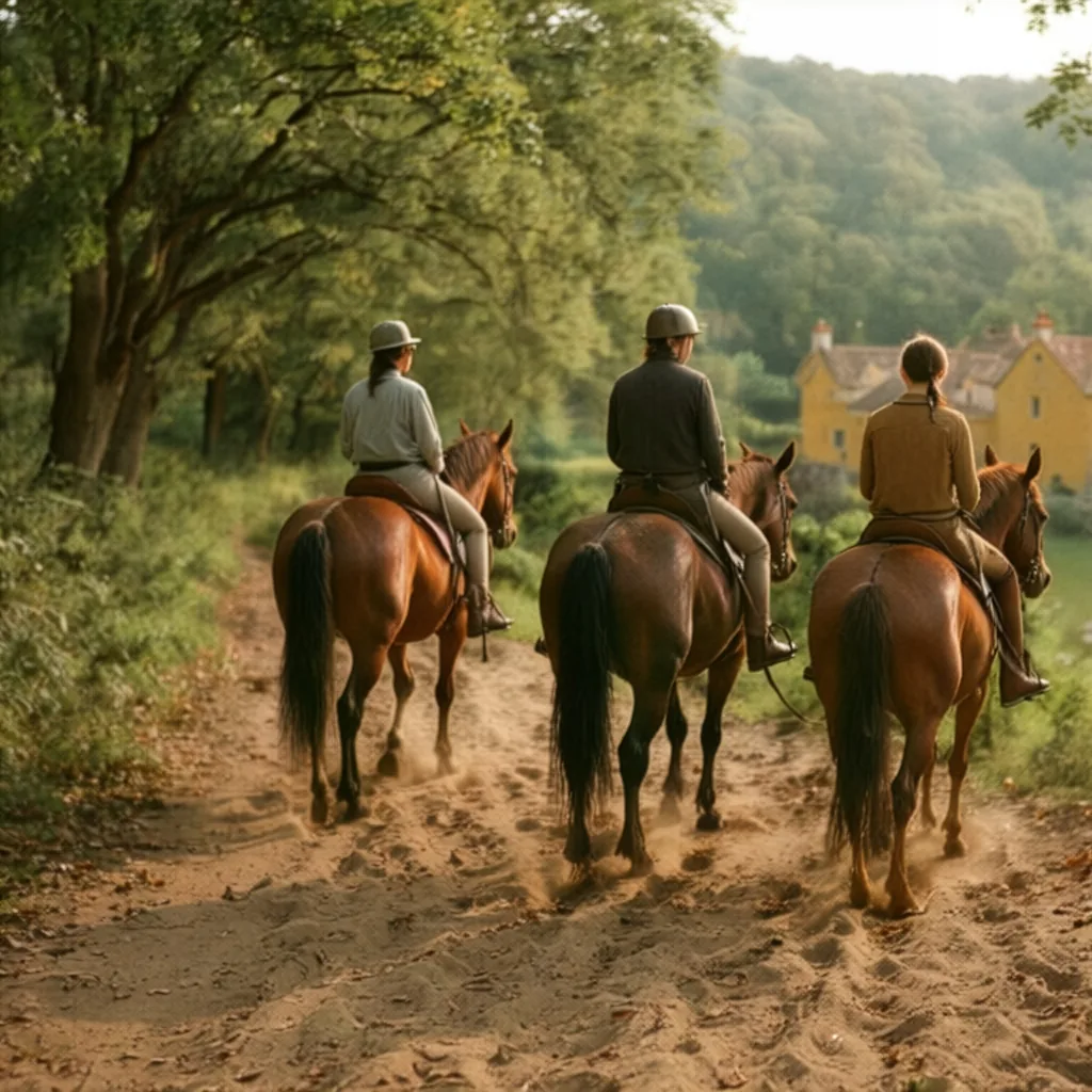 Balade à cheval dans le Lot, autour de Cressensac-Sarrazac