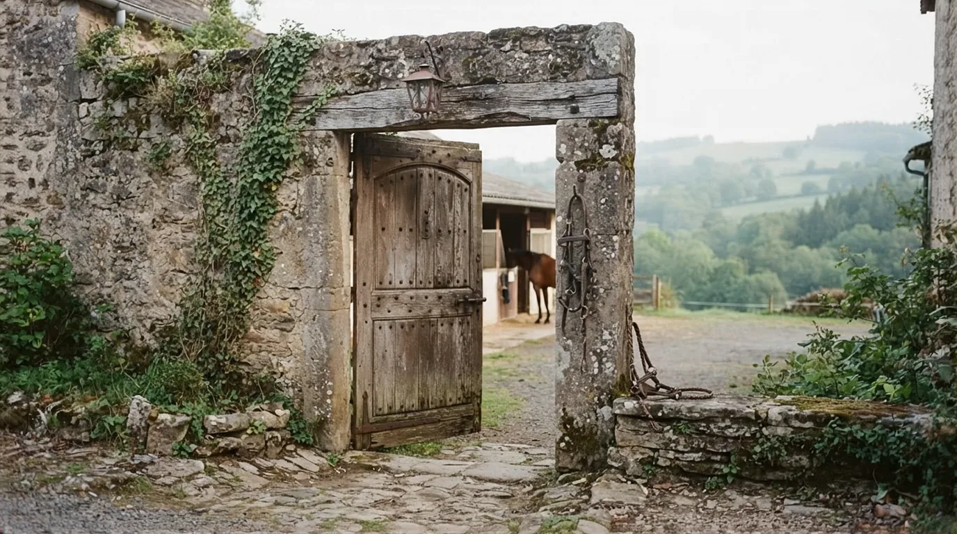 Entrée du Élevage d'Ol, centre équestre à Cressensac-Sarrazac