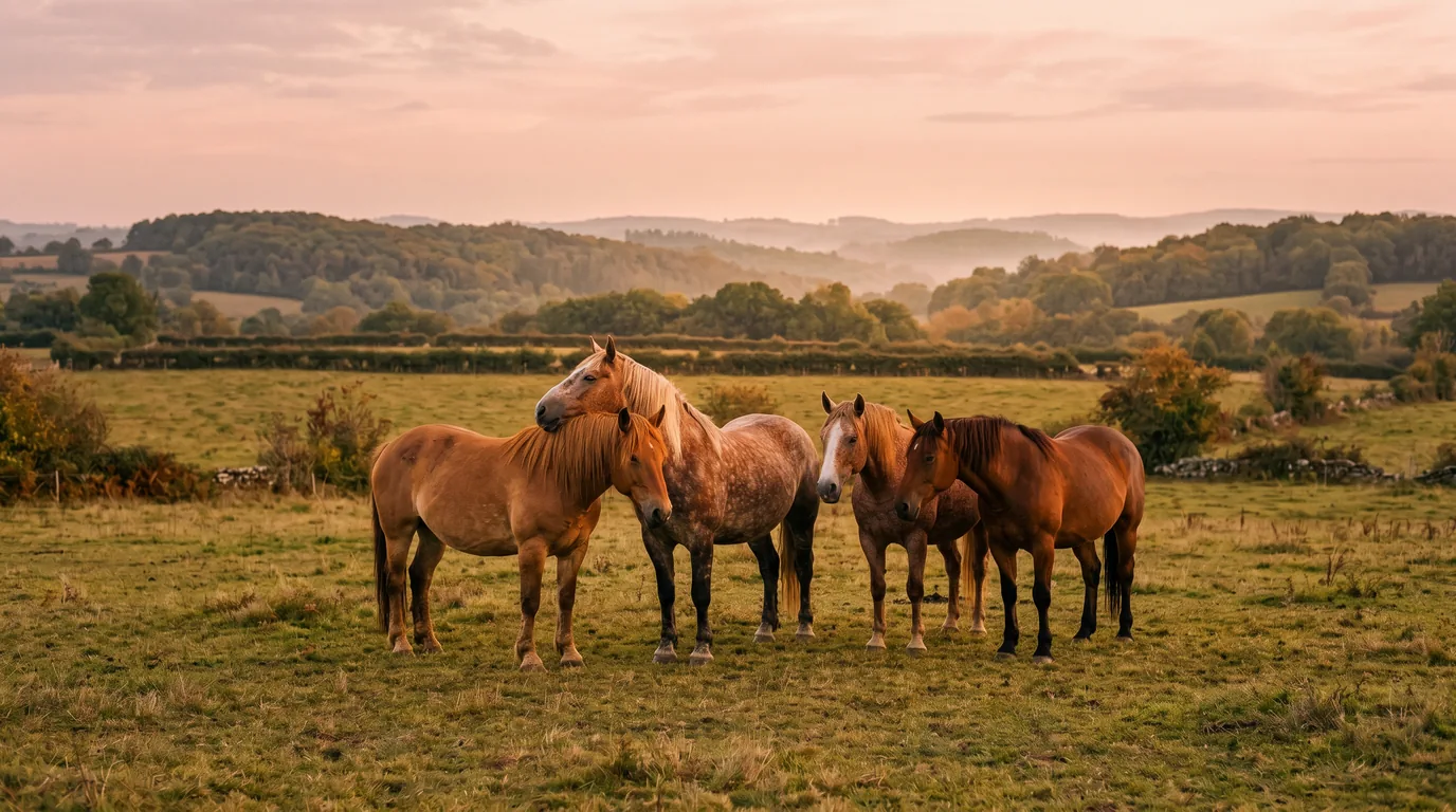 Les chevaux du Élevage d'Ol en liberté, Lot